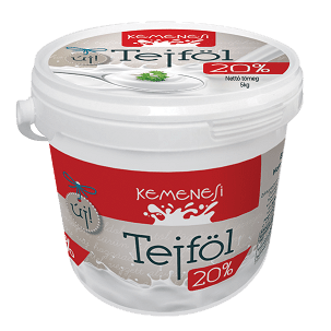 Kemenesi tejföl 20% 5 l vödrös