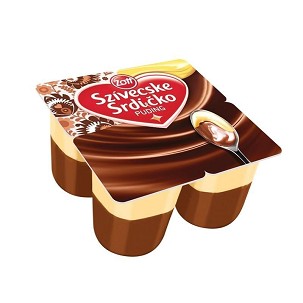 Zott Szívecske puding csokis vanília öntettel 4×125 g