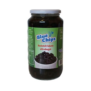 Fekete olívabogyó szeletelt 935ml